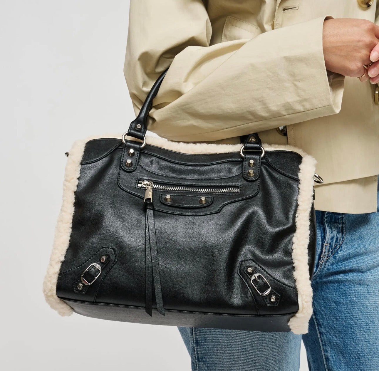Miss Aspen Black Satchel