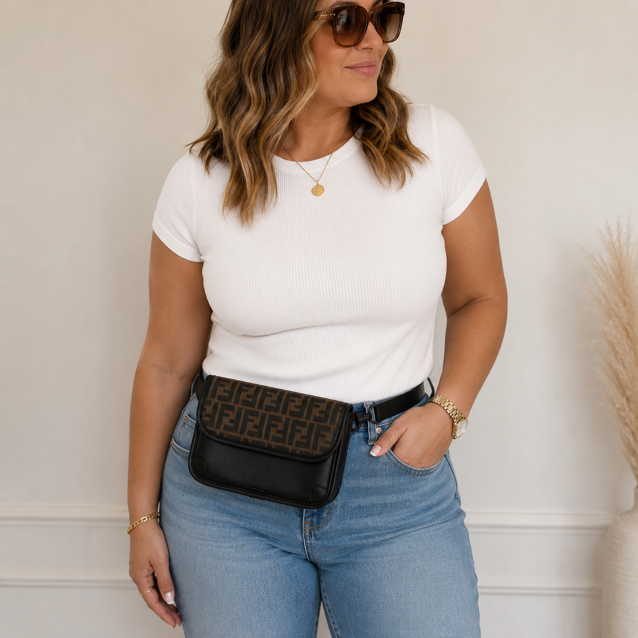 Miss Everyday Fifi On Black Crossbody Bag With Strap