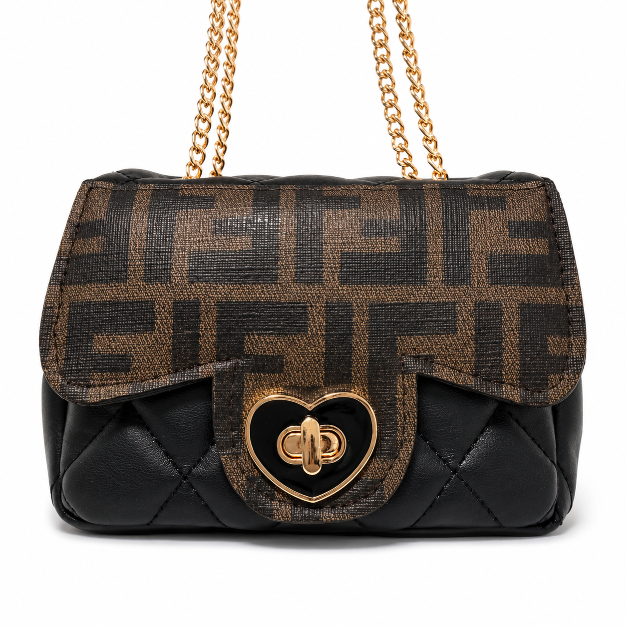 Little Miss First Love Girls Fifi Quilted Flap Bag