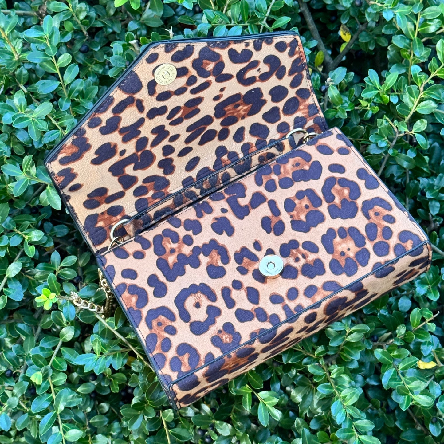 Leopard Lulu Envelope Flap Crossbody Bag