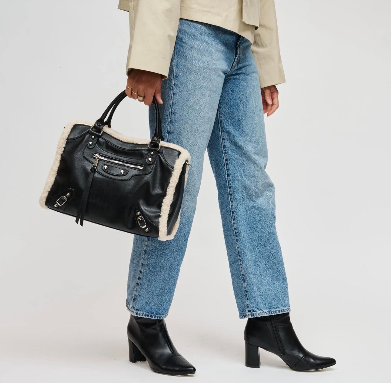 Miss Aspen Black Satchel