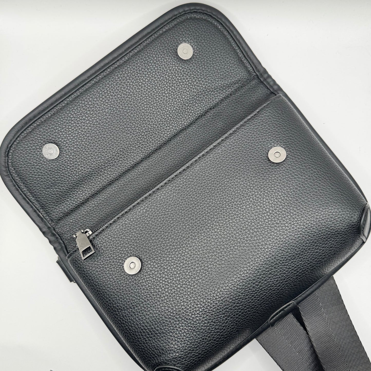 Black Pebbled Lulu Everyday Crossbody Bag