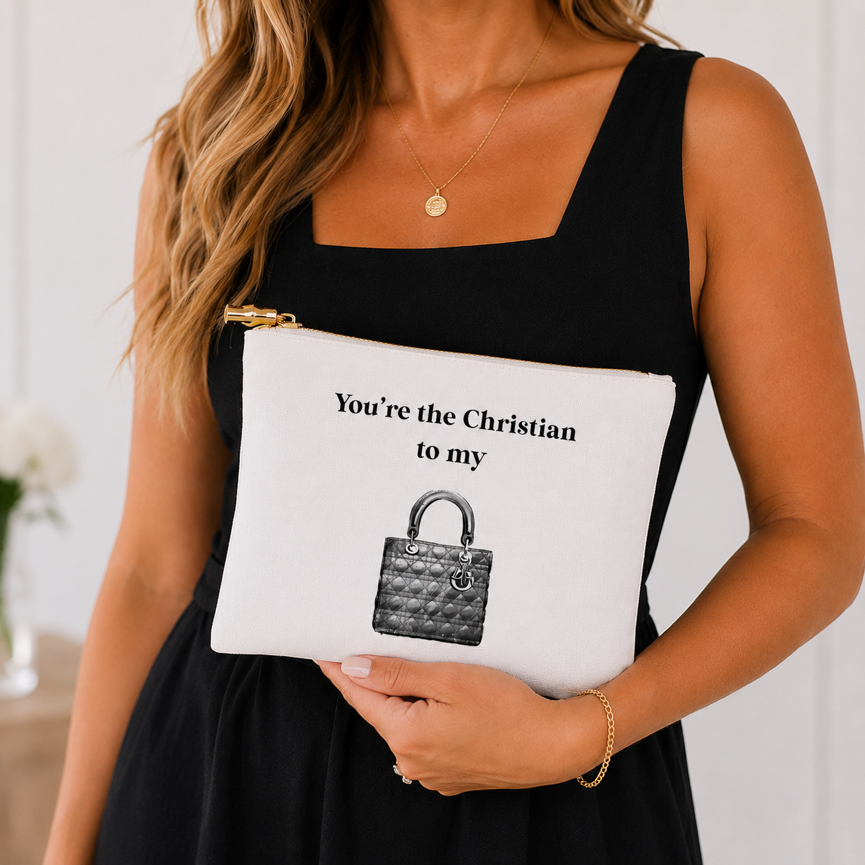 Miss Statement You’re the Christian to My Black Bag Pouch