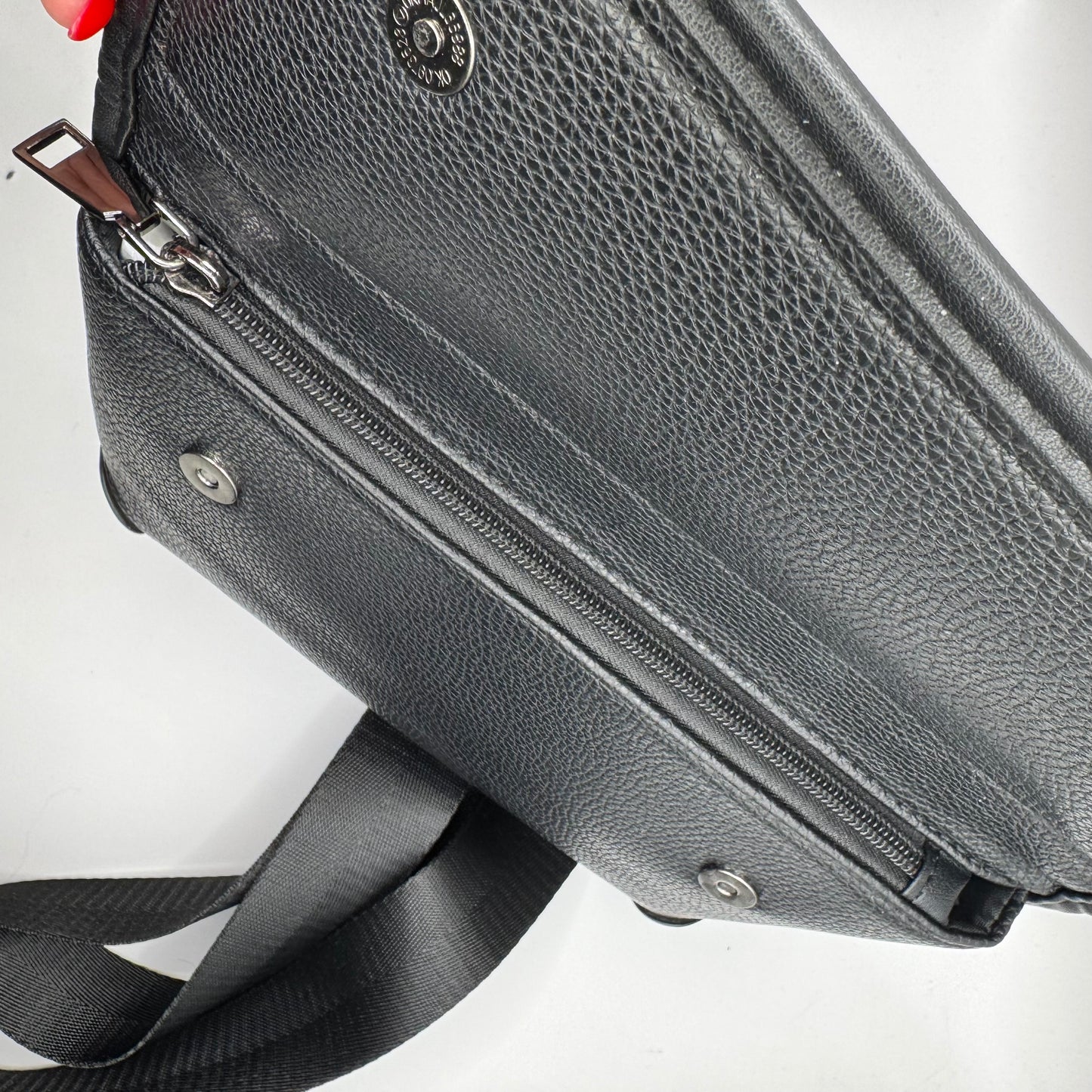 Black Pebbled Lulu Everyday Crossbody Bag