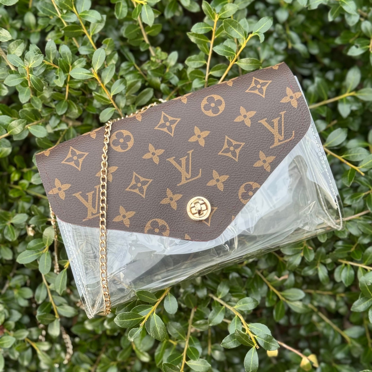 Preorder Mono Clear Stadium Crossbody Bag With Turnlock