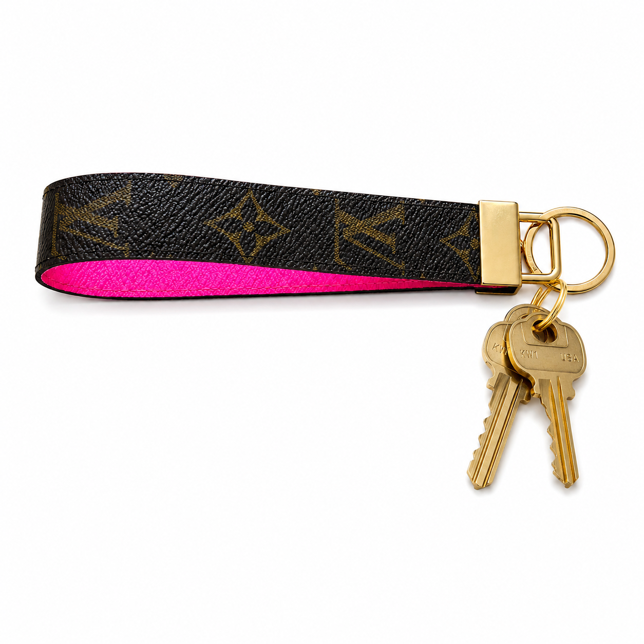 Miss Madison Loop Keychain Lulu Bright Pink