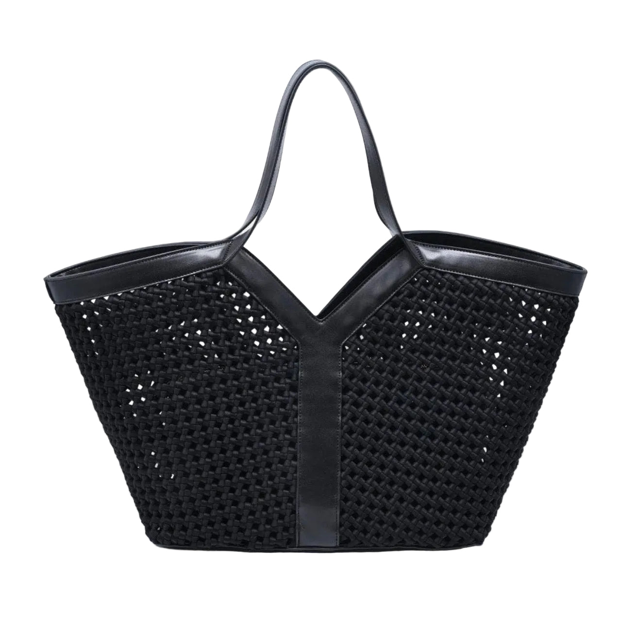 Miss St. Tropez Large Woven Calypso Tote With Pouch