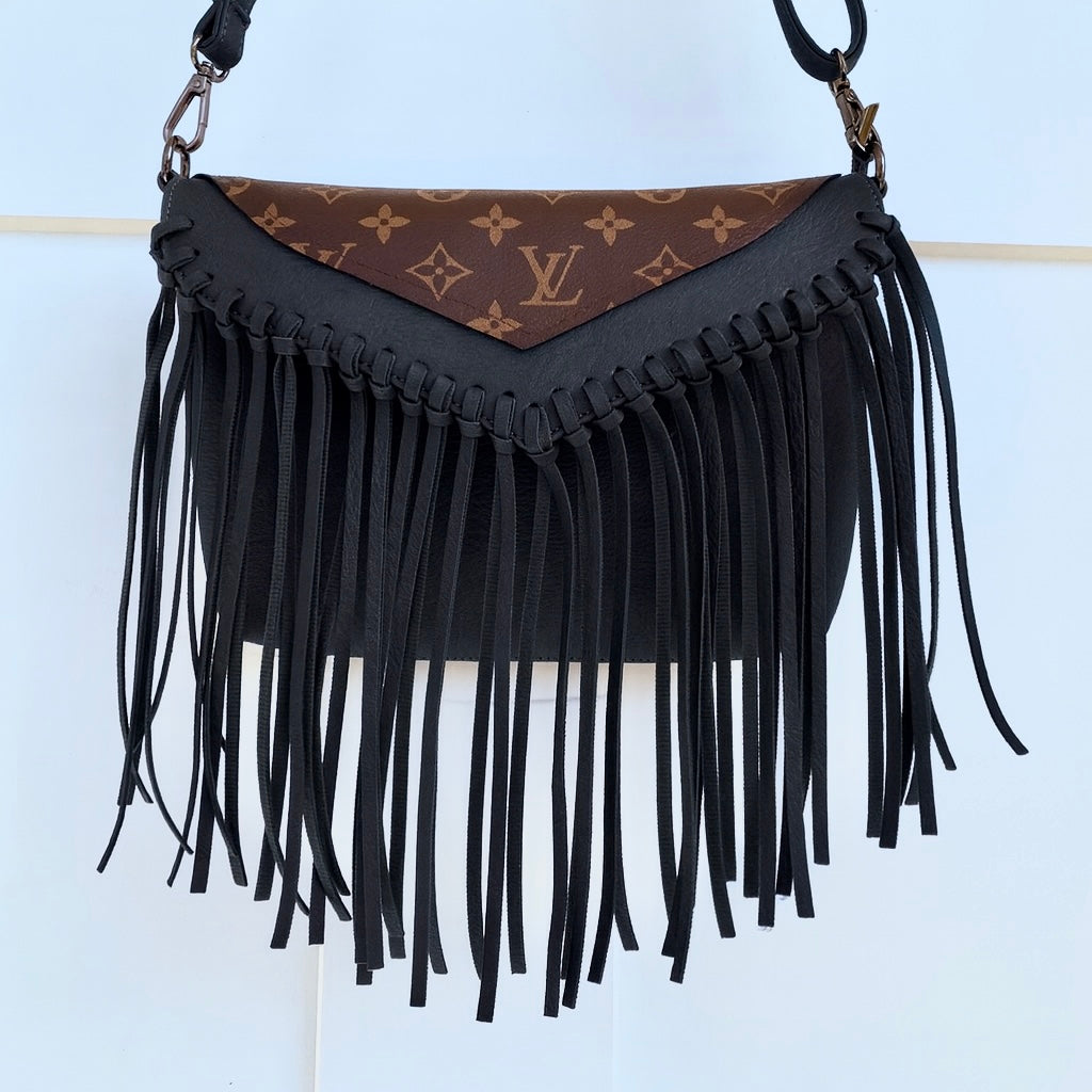 PREORDER Black Fringe Lulu Crossbody Bag