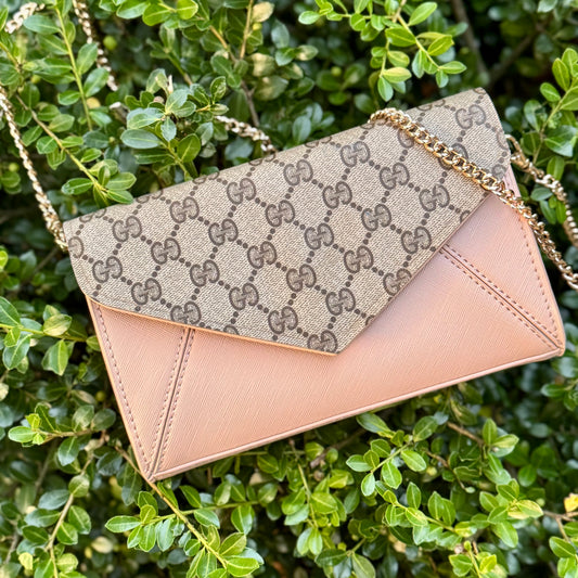 Gigi Beige Flap Crossbody Bag