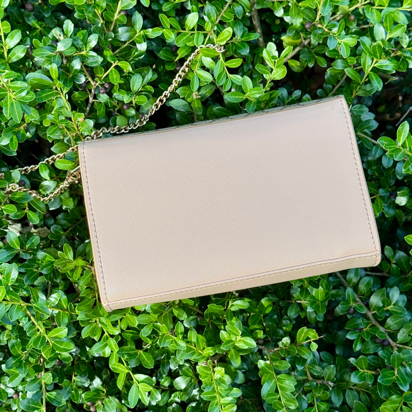 Gigi Beige Flap Crossbody Bag