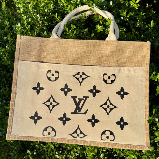 Lulu Large Jute Tote Bag